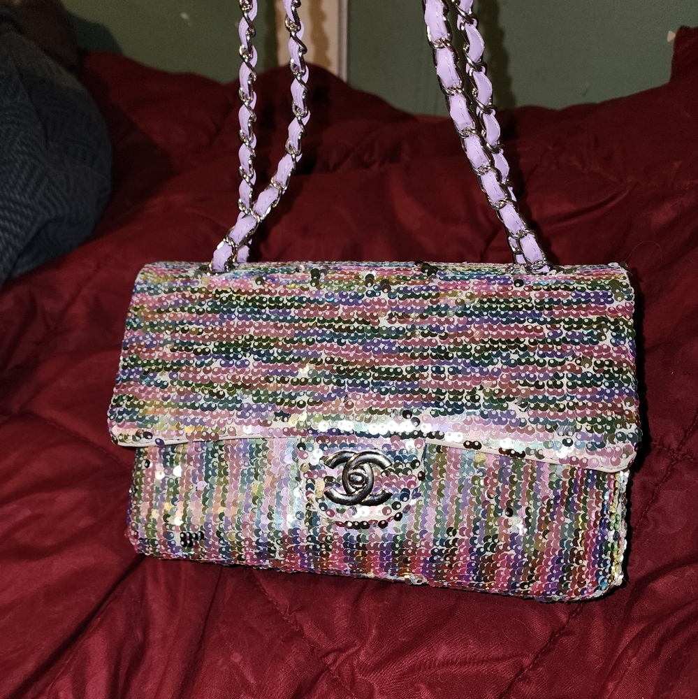 Silver Sequence Purse $300 - image 3